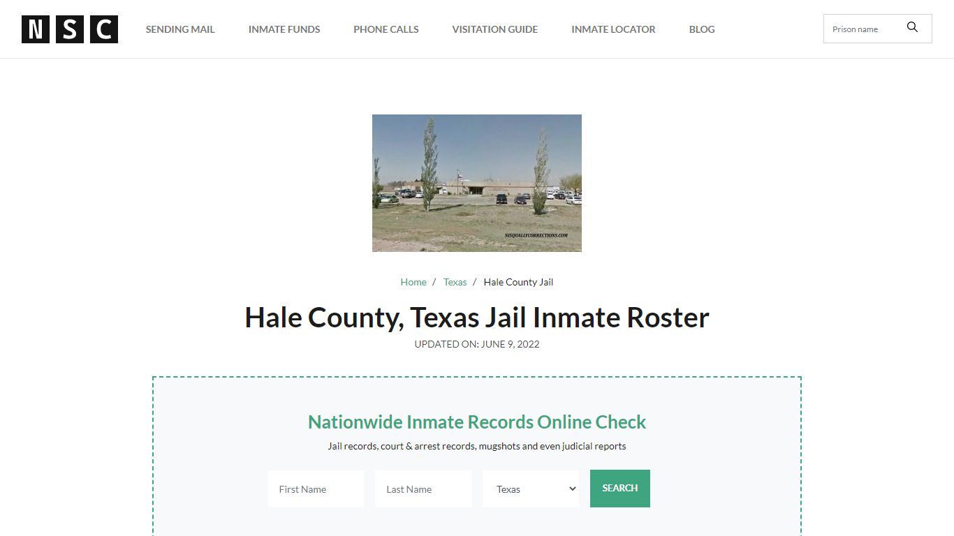 Hale County, Texas Jail Inmate Roster - Nisqually Corrections